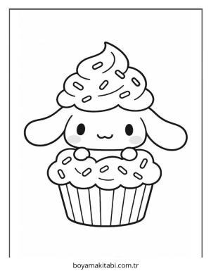 Cinnamoroll boyama sayfası – yaratıcılığı geliştirir, keyifli zaman
