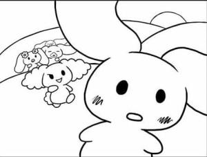 Cinnamoroll boyama sayfası,  coloring page, Ücretsiz Cinnamoroll Anahattı Çiz, 