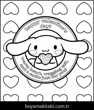 Cinnamoroll boyama sayfası – eğitici aktivite, yaratıcılık