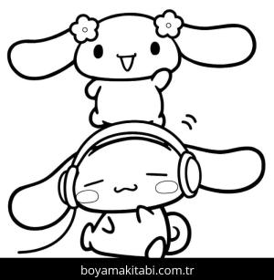 Cinnamoroll boyama sayfası – kolay boyama, eğitici aktivite