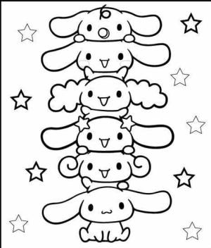 Cinnamoroll boyama sayfası,  coloring page, Cinnamoroll’u çiz, 