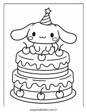 Cinnamoroll boyama sayfası – kolay boyama, eğitici aktivite