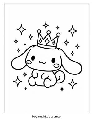 Cinnamoroll boyama sayfası – renkli çizimler, okul öncesi