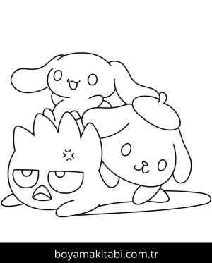 Cinnamoroll boyama sayfası – çocuklar için, çizgi film temalı