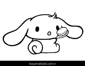 Cinnamoroll boyama sayfası – boyama etkinliği, çocuk aktivitesi
