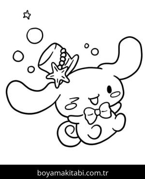 Cinnamoroll boyama sayfası – PDF indir, sevimli karakter