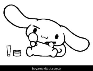 Cinnamoroll boyama sayfası – renkli çizimler, okul öncesi