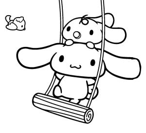 Cinnamoroll boyama sayfası,  coloring page, Şakacı Cinnamoroll Çiz, 