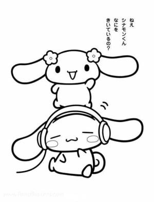 Cinnamoroll boyama sayfası,  coloring page, Ücretsiz Cinnamoroll Çek, 