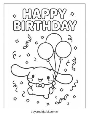 Cinnamoroll boyama sayfası – eğlenceli etkinlik, el becerilerini geliştirir