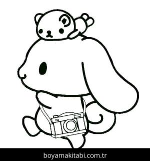 Cinnamoroll boyama sayfası – çocuklar için, çizgi film temalı