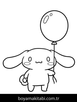 Cinnamoroll boyama sayfası – yaratıcılık, eğlenceli etkinlik