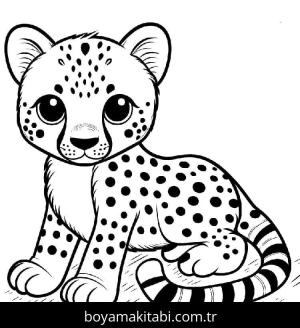 Çita boyama sayfası – ücretsiz yazdır, boyama etkinliği