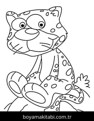 Çita boyama sayfası – boyama çalışması, yaratıcılığı geliştirir