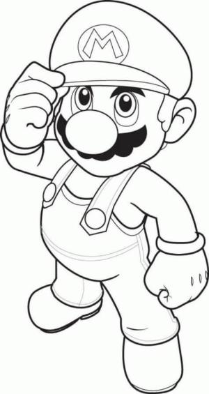 Çizgi Film Karakterleri boyama sayfası,  coloring page, Havalı Mario, 