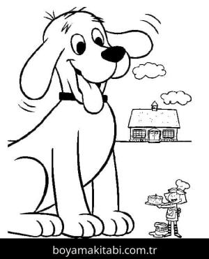 Clifford boyama sayfası – kolay boyama, eğitici aktivite