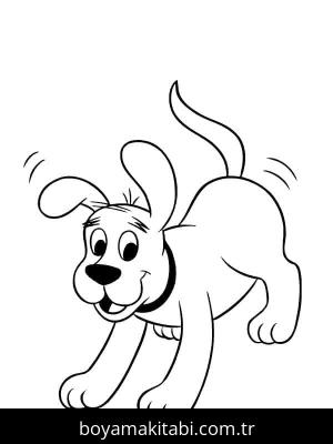 Clifford boyama sayfası – çocuklar için, çizgi film temalı