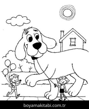 Clifford boyama sayfası – evde etkinlik, ücretsiz yazdır