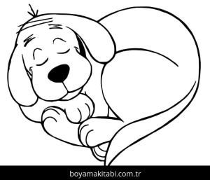 Clifford boyama sayfası – okul öncesi, evde etkinlik