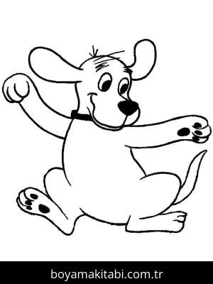 Clifford boyama sayfası – çocuklar için, çizgi film temalı