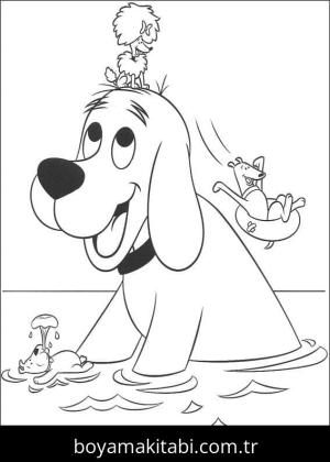 Clifford boyama sayfası – sevimli karakter, sanatsal çalışma