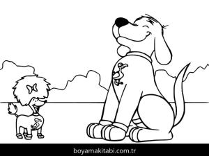 Clifford boyama sayfası – sanatsal çalışma, çocuklar için