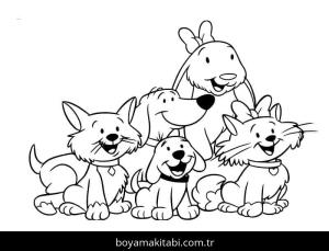 Clifford boyama sayfası – eğlenceli etkinlik, el becerilerini geliştirir