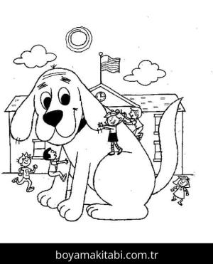 Clifford boyama sayfası – keyifli zaman, renkli çizimler