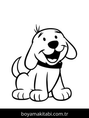 Clifford boyama sayfası – çizgi film temalı, basit çizim