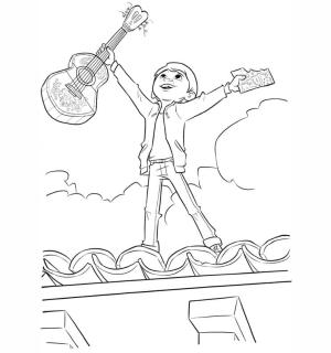 Coco boyama sayfası,  coloring page, Mutlu Miguel, 