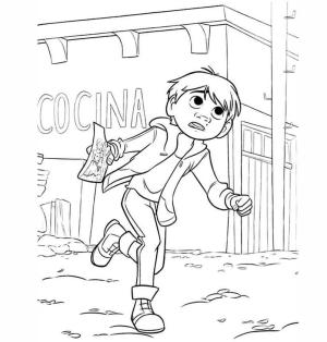 Coco boyama sayfası,  coloring page, Miguel Koşu, 