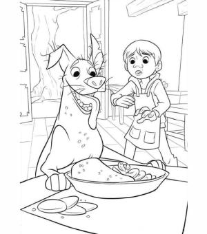 Coco boyama sayfası,  coloring page, Miguel ve Dante, 