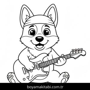 Çoban Köpeği boyama sayfası – evde etkinlik, ücretsiz yazdır