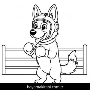 Çoban Köpeği boyama sayfası – okul öncesi, evde etkinlik