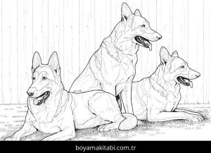 Çoban Köpeği boyama sayfası – yaratıcılığı geliştirir, keyifli zaman
