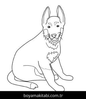 Çoban Köpeği boyama sayfası – yaratıcılık, eğlenceli etkinlik