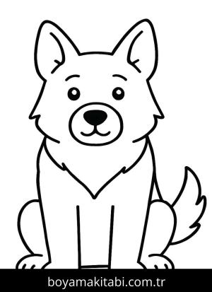 Çoban Köpeği boyama sayfası – evde etkinlik, ücretsiz yazdır