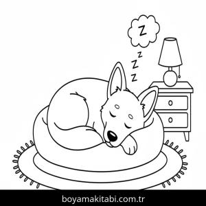 Çoban Köpeği boyama sayfası – yaratıcılığı geliştirir, keyifli zaman
