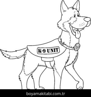 Çoban Köpeği boyama sayfası – PDF indir, sevimli karakter