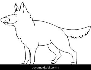 Çoban Köpeği boyama sayfası – eğitici aktivite, yaratıcılık