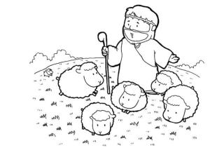 Çoban boyama sayfası,  coloring page, Çoban 5, 