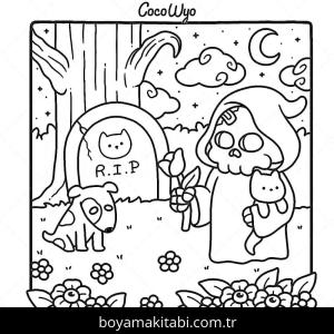 Coco Wyo boyama sayfası – keyifli zaman, renkli çizimler