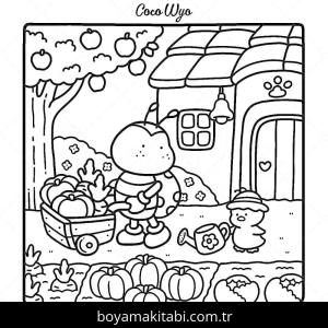 Coco Wyo boyama sayfası – el becerilerini geliştirir, boyama çalışması