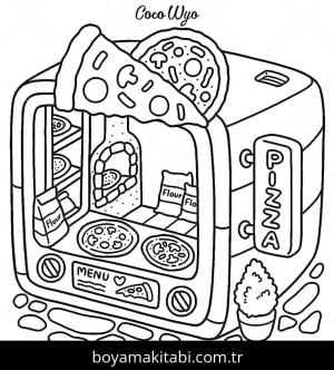 Coco Wyo boyama sayfası – renkli çizimler, okul öncesi