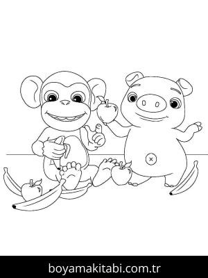 CoComelon boyama sayfası – okul öncesi, evde etkinlik