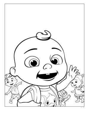 CoComelon boyama sayfası,  coloring page, Çocukların eğlenceli maceraları, 