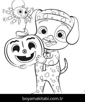 CoComelon boyama sayfası – PDF indir, sevimli karakter