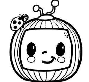 CoComelon boyama sayfası,  coloring page, Cocomelon Logo boyama sayfası, 