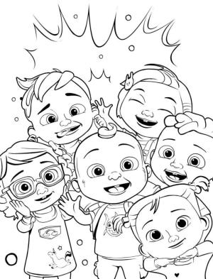 CoComelon boyama sayfası,  coloring page, Johnny ve Arkadaşları boyama sayfası, 