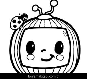 CoComelon boyama sayfası – kolay boyama, eğitici aktivite